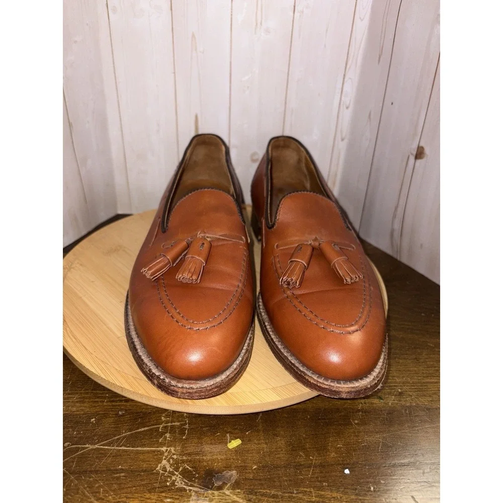 Alden For Brooks Brothers Tassel Loafers size 9 C Brown‎
